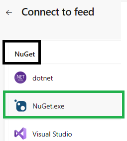 Azure DevOps Connect to NuGet feed