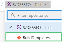 Azure DevOps available repositories