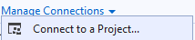 Visual Studio Connect to a Project…