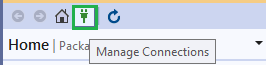 Visual Studio Show Manage Connections